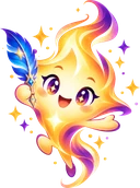 Spark, the FicSpark mascot
